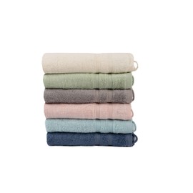 Pack of 8 Guest Towels Rose 50% Bamboo and 50% Cotton Oeko-Tex Standard Certified Sustainable Premium Quality 450 g/m²