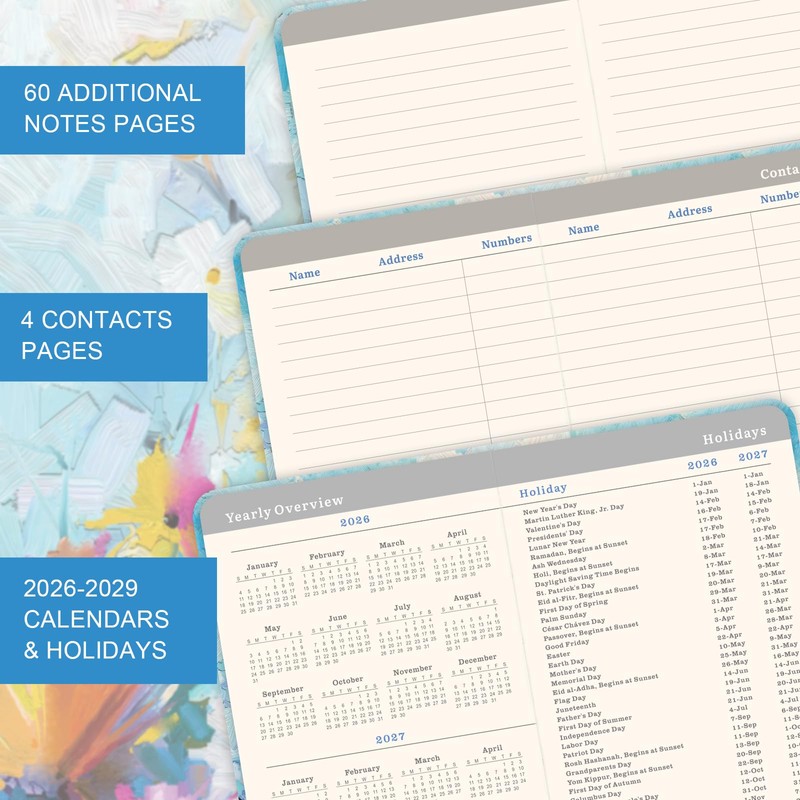 2026-2028 Pocket Planner/Calendar - 3 Year Monthly Planner 2026-2028, Jan