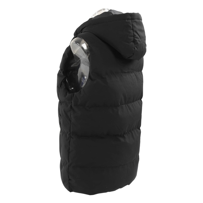 Heated Hooded Vest Fast Warmer Up Jacket 7 Areas Carbon