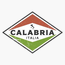 Vintage Calabria Italia Bumper Sticker Window Vinyl Decal 5"