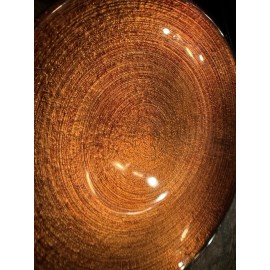Crate & Barrel 2006 Marrakech Crate & Barrel Copper Glass Plate 8” Made In Italy Brand New