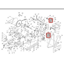Rikon (50-144) 1 x 42 Belt / 8” Disc Sander Guide Roller Wheel (P50-144-72)