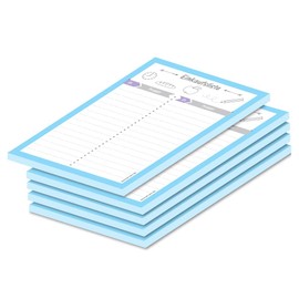 PRICARO Einkaufsliste Allerlei, magnetisch, hellblau, A6, 25 Blatt, 5 Stück
