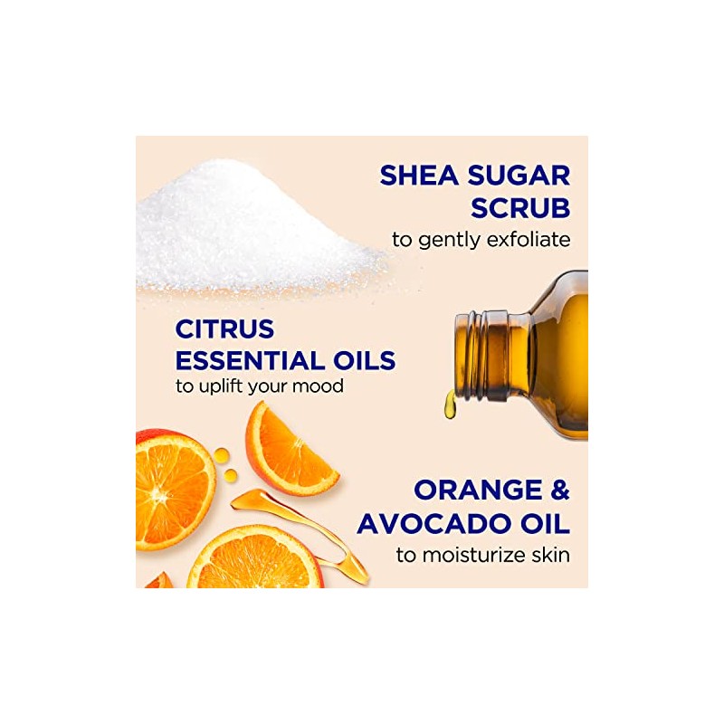 Dr Teal's Shea Sugar Body Scrub, Citrus with Essential Oils