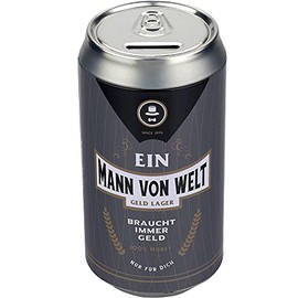 Mann im Glück 9614 Money Box, Metal/Tin, Colourful, One Size
