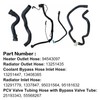 FZJDSD 5PCS Engine Radiator Coolant Hose & Heater Hose &Pipe