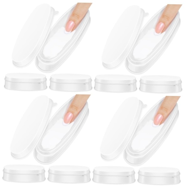 WOONEKY 2sets French Manicure Kit Dipping Powder Trays Nail Art