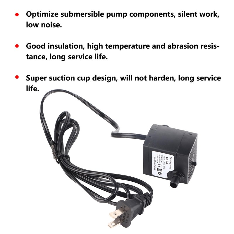 Submersible Pump, Mini Water Fountain Pump for Pond Fountain Aquariums