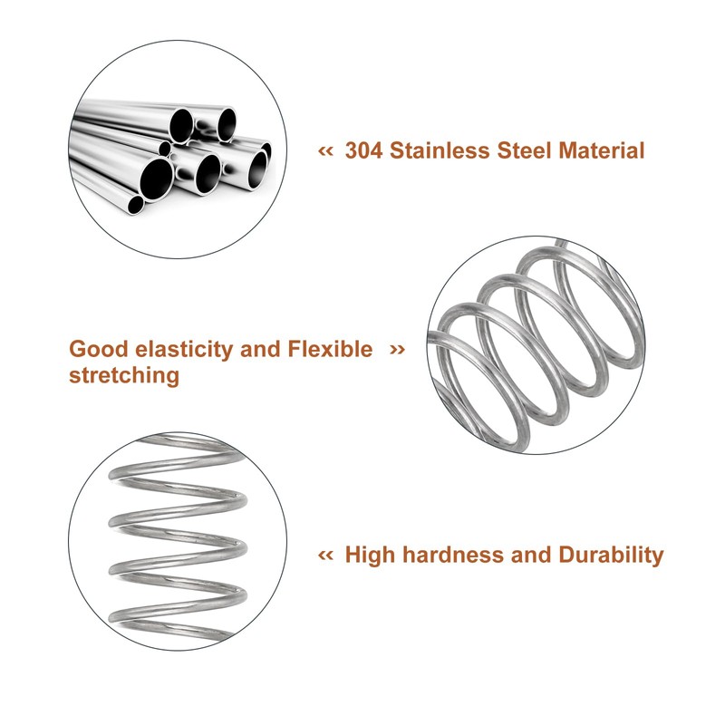 QUARKZMAN Pack of 5 Compression Springs, 0.8 x 9 x
