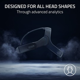 Razer Adjustable VR Head Strap System for Meta Quest 2: Designed for All Head Shapes - High-Performance Nylon Material - Soft, Adjustable Straps - Optimized Weight Distribution - Ergonomic Design