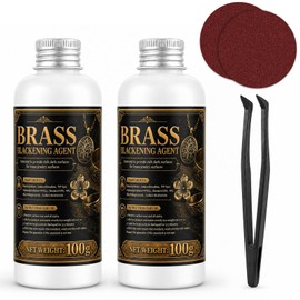 Brass Blackening Solution Kit - Fast Cold Patina for brass, copper