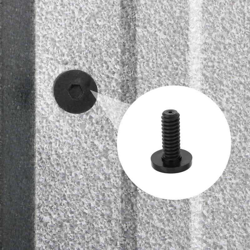 20pcs Long Bolts Compatible with Suncast, Black Durable Long Bolts