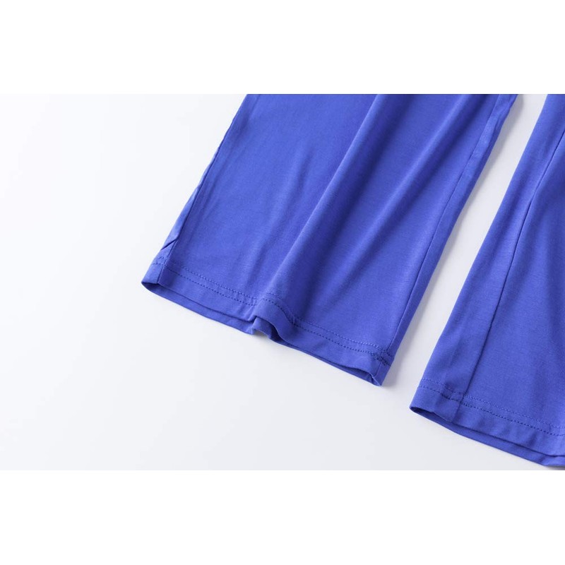 AvaCostume pijama de algodón para hombre, Azul, Small