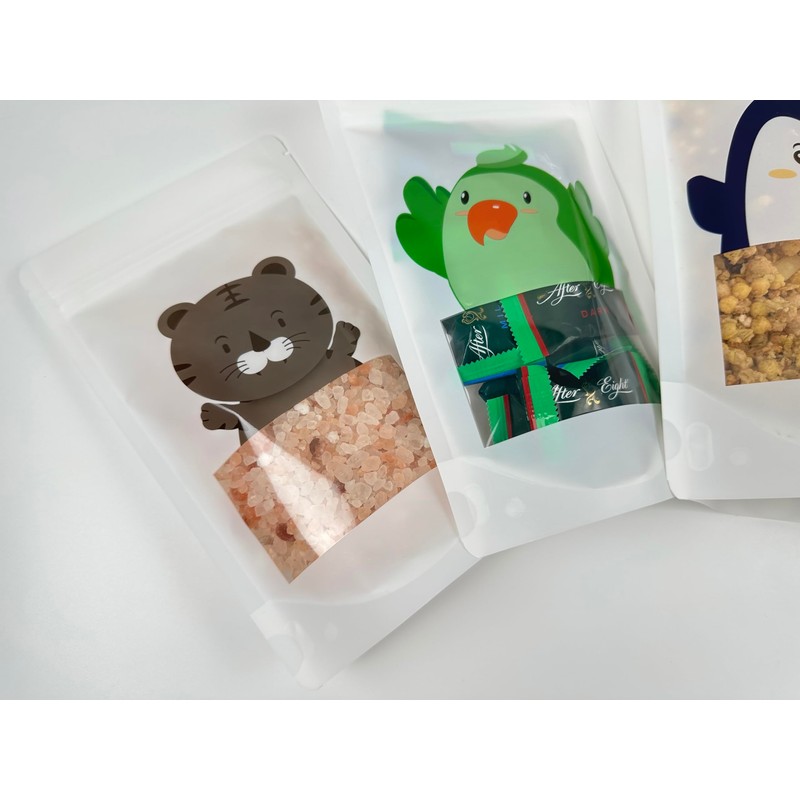 Cute Animal Goodies Bags | Reusable Stand Up Pouch with