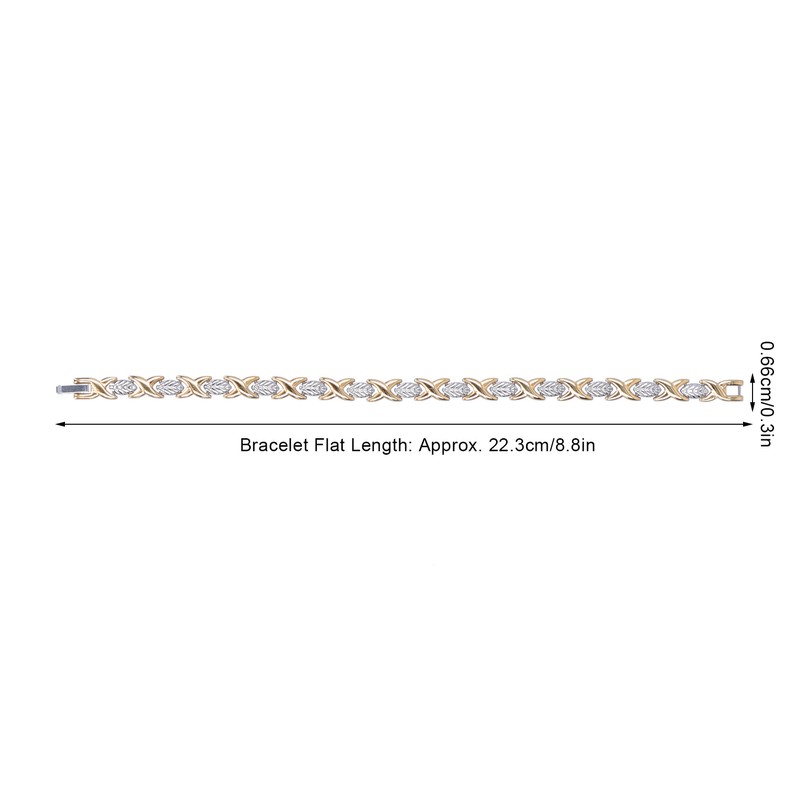 Titanium Steel Magnetic Bracelet Adjustable Length Women Jewelry Gift for