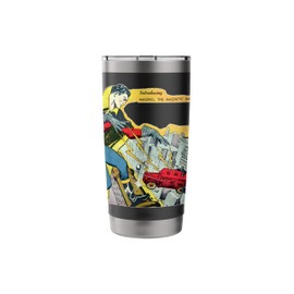 Vintage Comic Book Art Magno the Magnetic Man Stainless Steel Insulated Tumbler