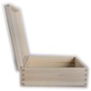 Square Wooden Box with Hinged Lid | 22.5 x 22.5