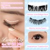 CALAILIS Magnetic Eyelashes, 1 Pair of Magnetic Eyelashes with Pliers,