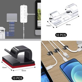 300PCS Cable Management Organizer Kit – All-in-One Cord Organizer Set with Cable Sleeves, Zip Ties, Clips & Holders – Perfect for Desk, Home, Office, Gaming & Wire Storage Solutions