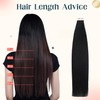 XDhair Tape in Hair Extensions, Echthaar, selbstklebend, 20 Stück/50 g,