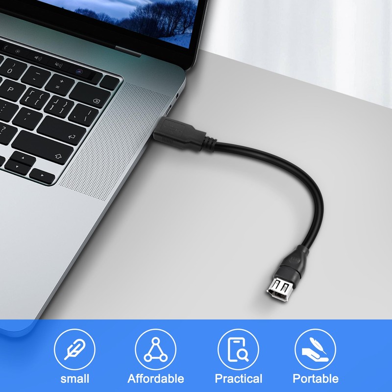 MEIRIYFA Firewire 1394 6 Pin to USB Adapter Cable, Firewire