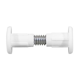 PACK OF 4 Plastic Cabinet Connector Bolts - White 28mm