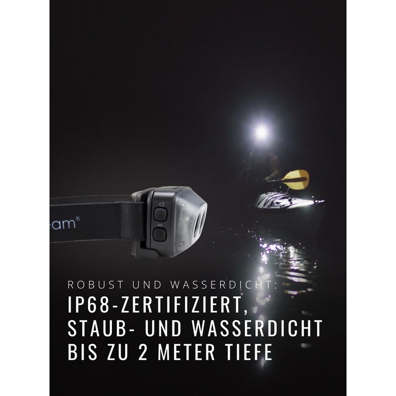 Suprabeam S2 LED headlamp with 300 lumens, water and dustproof,