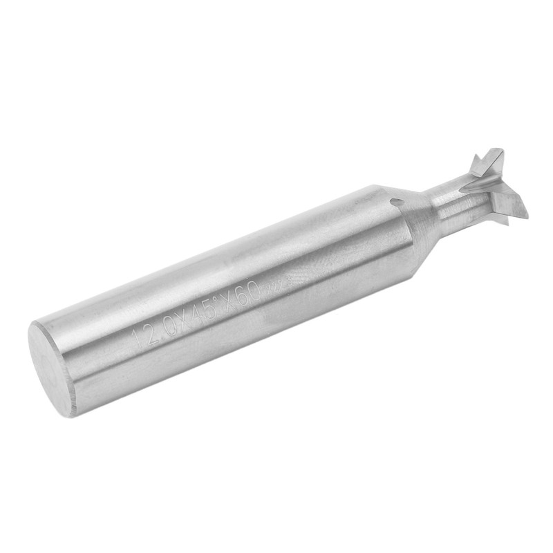 Dovetail Bit Carbide 12mm Dia Shank 4 Flutes 60mm Long