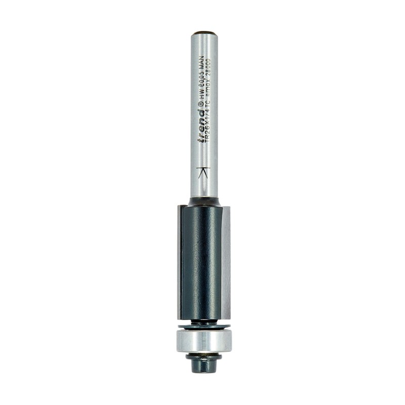 Trend Trade Guided Trimmer, 1/4 Inch Shank, 12.7mm Cut Diameter