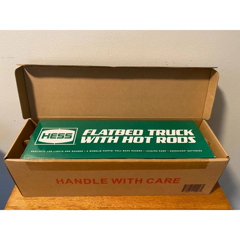 Hess 2022 Hess Flatbed Truck with Hot Rods orig. box