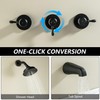 LUOGULIANG 3 Handle Tub Shower Faucet Set, Bathtub Shower Trim