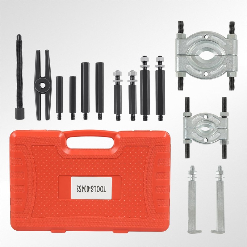 DNA MOTORING Heavy-Duty Dual-Chuck Bearing Puller,5 Ton Capacity 14pcs Bearing