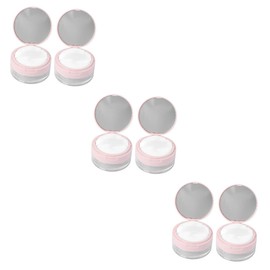 Beavorty Sets Loose Powder Box Elastic Denser Mesh Portable Makeup Case for Face Powder Puff Pcs