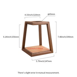 watchget Pour Over Coffee Station Coffee Dripper Stand Wooden Drip Station Pour Over Coffee Maker Stand Filter Holder