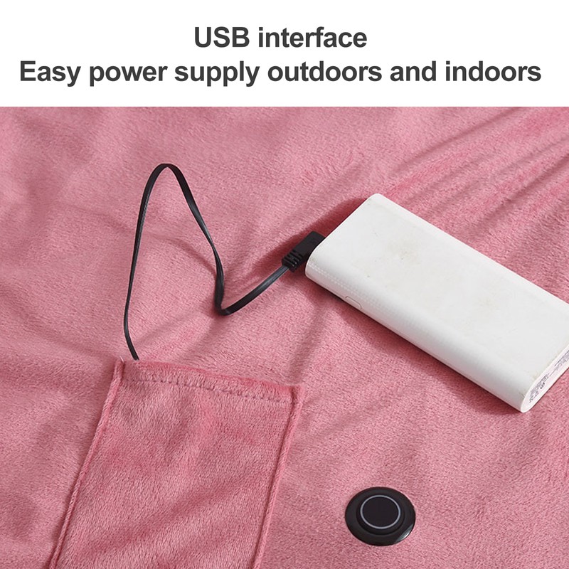 Wearable USB Electric Blanket Heating Blanket with Timing Function 3