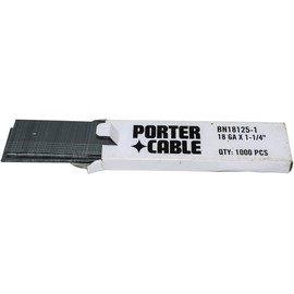PORTER-CABLE BN18125-1 1-1/4-Inch 18 Gauge Brad Nail (1000 per Box)