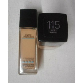 MAYBELLINE 2 pc lot MAYBELLINE FIT ME FOUNDATION MATTE + PORELESS normal to oily 115 IVORY