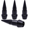 MEAJOO 4PCS Spiked Style Tire Valve Stem Caps, Universal Aluminium