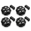 4-Pack Self-Adhesive 360° Furniture Casters with Brake Pads and 5
