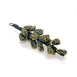 Natural Black Tourmaline Crystal Car Hanging, Reiki Healing Stone Accessory & Door Hanging Items Reiki Healing, Keychain (Black Tourmaline)