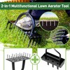 38in Lawn Aerator Manual Lawn Aerators Tool with 16 Spikes
