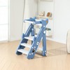 Foldable Toddler Tower, Toddler Kitchen Step Stool Helper, Height-Adjustable Foldable