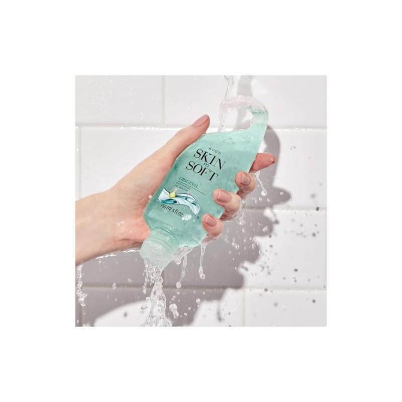 AVON- Gel de ducha original Skin So Soft (paquete de