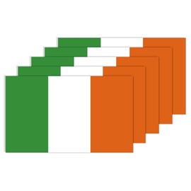 Ireland Flag Sticker,5PCS Irish Decal Decoration,Waterproof Decor for Laptop Window Car Suitcase