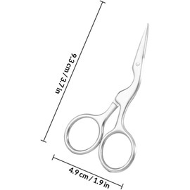 Kit de Tijeras para Cejas y Peine para Cejas de Acero Inoxidable Cepillo Cuidado 2 Piezas para Recortar y Moldear Uso Profesional y Doméstico Cuidado Facial
