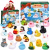 2024 Advent Calendar Rubber Ducks, 24 Pcs Christmas Ducks Countdown