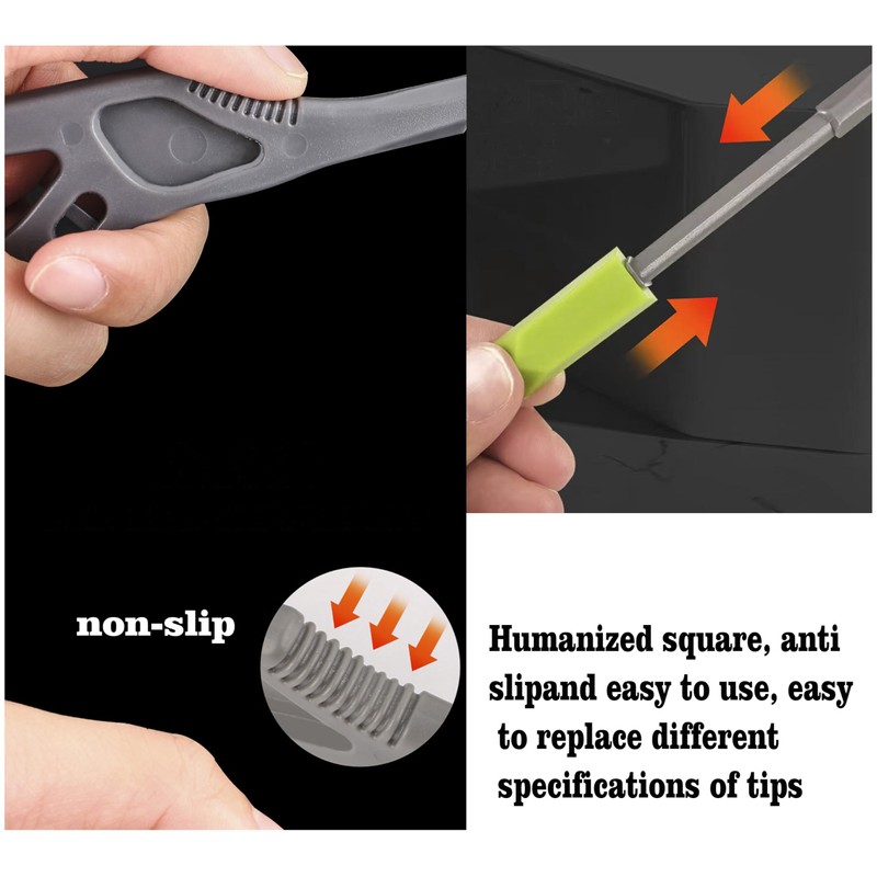 2 pieces 3-IN-1 Caulk Tool for Removal and Applicationl, Suitable