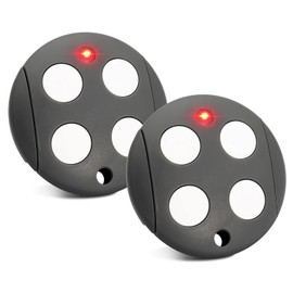 Replacement Smilo Sm2 Remote Control, Garage Door Opener 433.92 MHz 2 Buttons Replacement for Smilo SM2 SM4 (Set of 2)