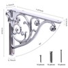 Shelf Brackets 8 Inch 4PCS Heavy Duty Polished Chrome Wall