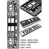 TAPORT® CARBON RALLY CAR REGISTRATION HOLDER FOR ANY CAR ,